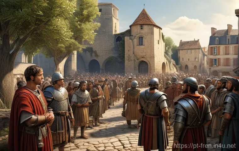 프랑스어 프랑스어 언어학 전공 - **Prompt:** A visually rich, dynamic illustration depicting the historical evolution of the French l...