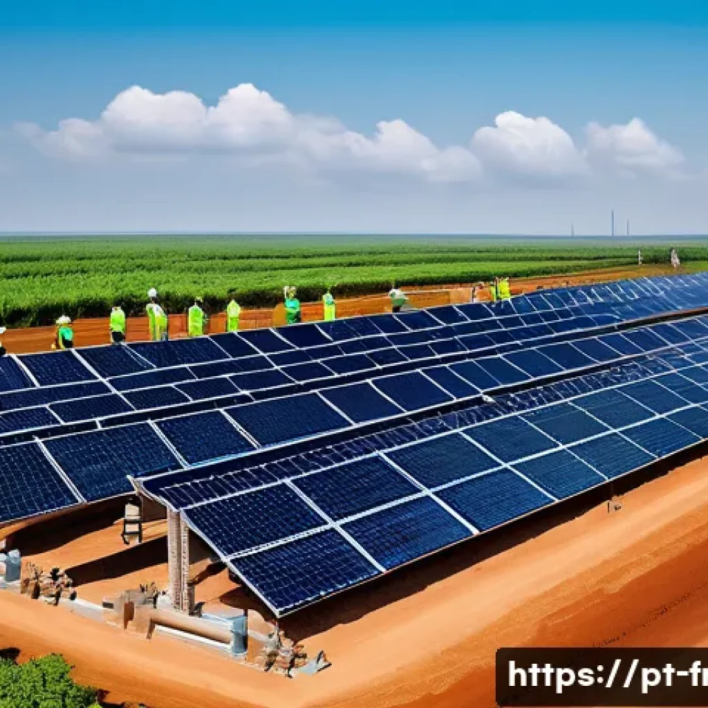 프랑스어 프랑스어권 국가의 외교 관계 - A vibrant scene depicting a collaborative infrastructure project in West Africa, showing engineers a...