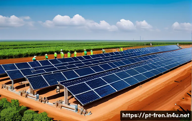 프랑스어 프랑스어권 국가의 외교 관계 - A vibrant scene depicting a collaborative infrastructure project in West Africa, showing engineers a...