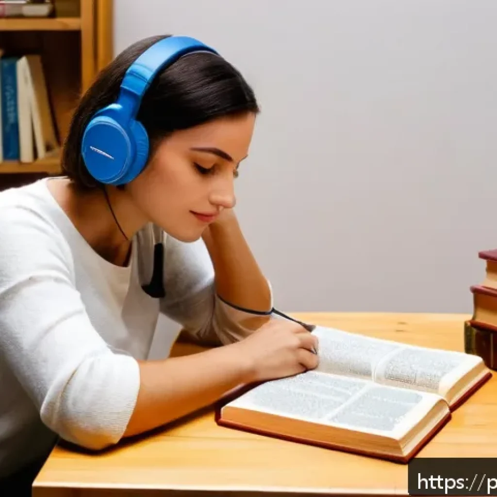 프랑스어 초보자가 흔히 하는 실수 - A cozy indoor scene featuring a Portuguese-speaking adult learning French pronunciation, sitting at ...